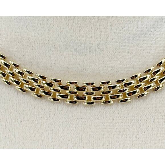 The M Jewlers NY Porto Link Necklace in Gold Vermeil NEW - Picture 3 of 9